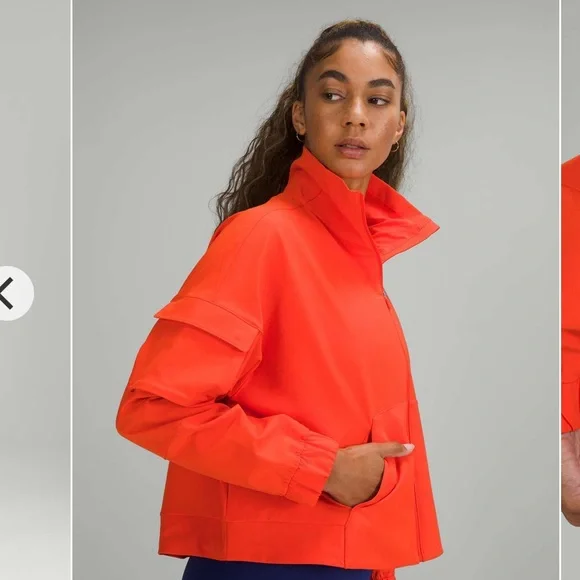 NWT Lululemon Cinched Hem Jacket Autumn Red Size
XS/S Anorak Cropped Windbreaker - Picture 3 of 13